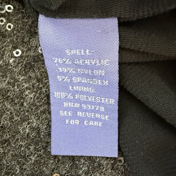 Vivienne Tam Sequin Knit Mini Dress Gray Womens Size Small Party Gala Sparkle - Picture 7 of 8